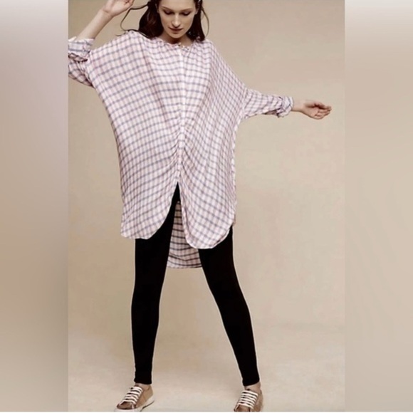 Anthropologie Saturday Sunday Plaid Tunic Size Large - Picture 2 of 10